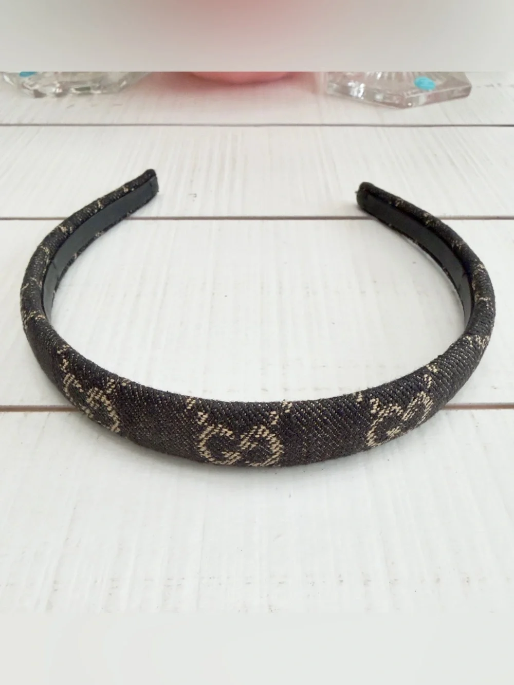 Gucci Black Denim Headband